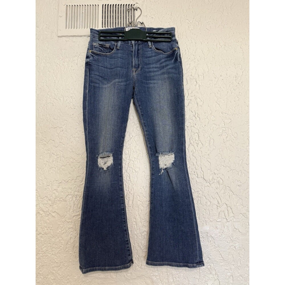 Frame Women's Denim Jeans Le Crop Mini Boot Distressed SZ 24